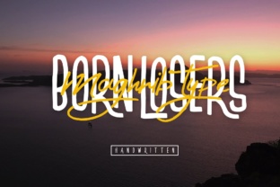 Born Losers: A Script Handwritten Font Duo for Digital Design
