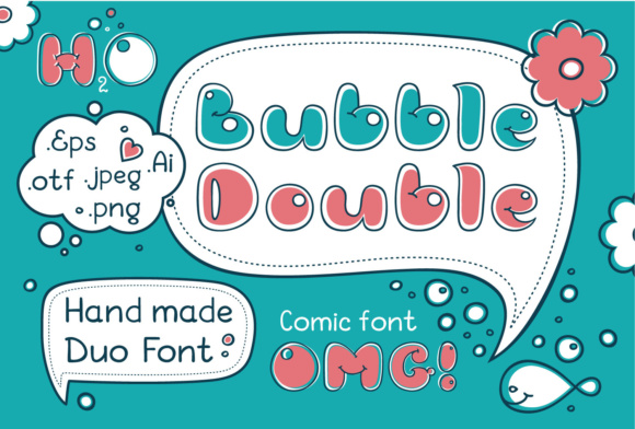Bubble Double Duo: A Playful Script Font for Editorial Design