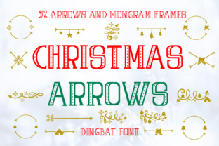 Christmas Arrows: A Hand-Drawn Dingbat Font for Festive Campaigns