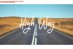 High Way: A Script Handwritten Font for Editorial Design and Branding