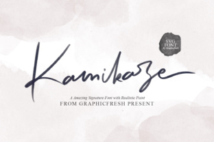 Kamikaze Font for Signature-Style Campaign Headlines
