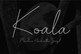 Koala Script: A Monoline Handwritten Font for Makers