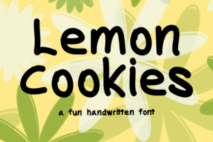 Lemon Cookies Font for Handmade Labels and Playful Branding