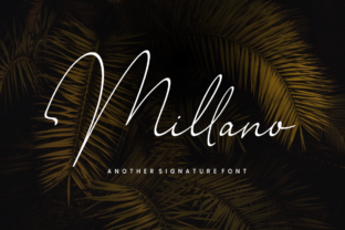 Millano: A Modern Signature Font for Elegant Personal Branding