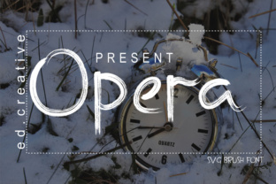 Opera: A Brush SVG Font for Editorial Impact