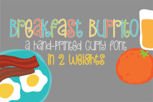 Premium Script Font for Creative Makers: PN Breakfast Burrito