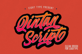 Qintan Script: A Bold, Fun Script Handwritten Font for Small Business Branding