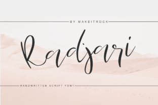 Radjari: A Script Font for Elegant Editorial Design