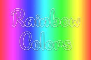 Rainbow Colors Font for Playful, Professional Branding