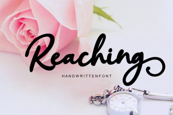 Reaching Script: A Modern Handwritten Font for Editorial Design