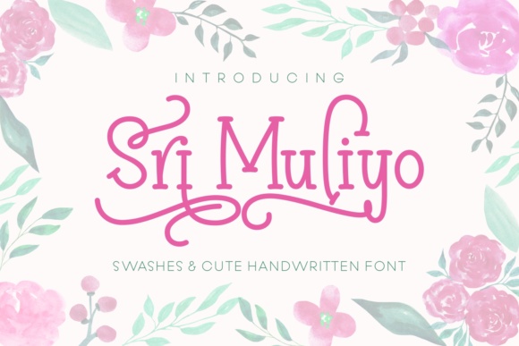 Sri Muliyo: A Script Handwritten Font for Creative Crafters