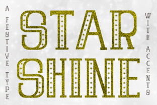 Star Shine Font for Festive Branding and Business Design