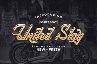 United Stay: A Script Font for Editorial Elegance and Brand Identity