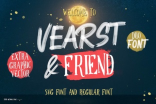 Vearst Friend: A Hand-Painted Brush Serif Font Duo for Makers