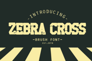 Zebra Cross: A Brush Font for Bold Branding