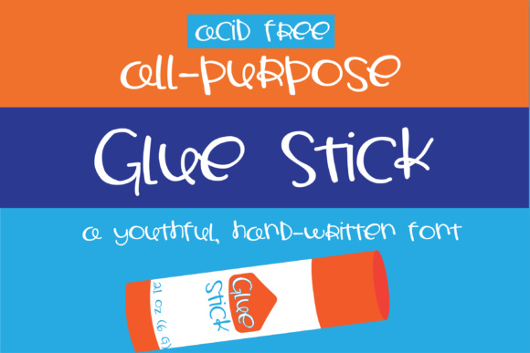ZP Glue Stick: A Script Handwritten Font for Creative Branding